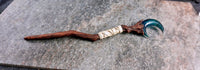 Moonbranch Wand – Twisted Woodgrain with Blue Moon Wrap
