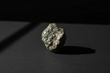 Raw brassy metallic Pyrite specimen with natural crystal texture