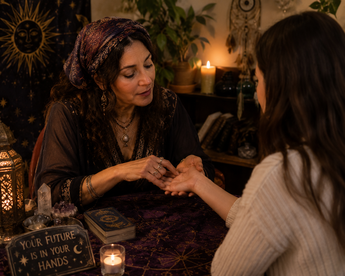Palm reading service at American Occultist