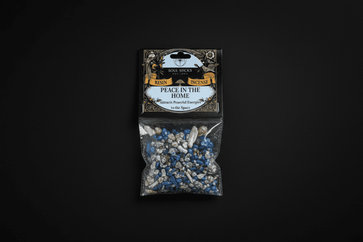 Peace in the Home resin incense package