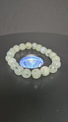 Faceted Prehnite Beaded Bracelet