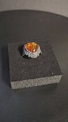 Amber Heart Ring