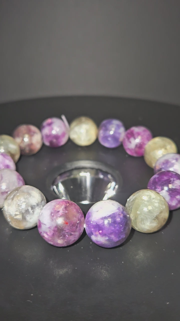 Lepidolite Beaded Bracelet
