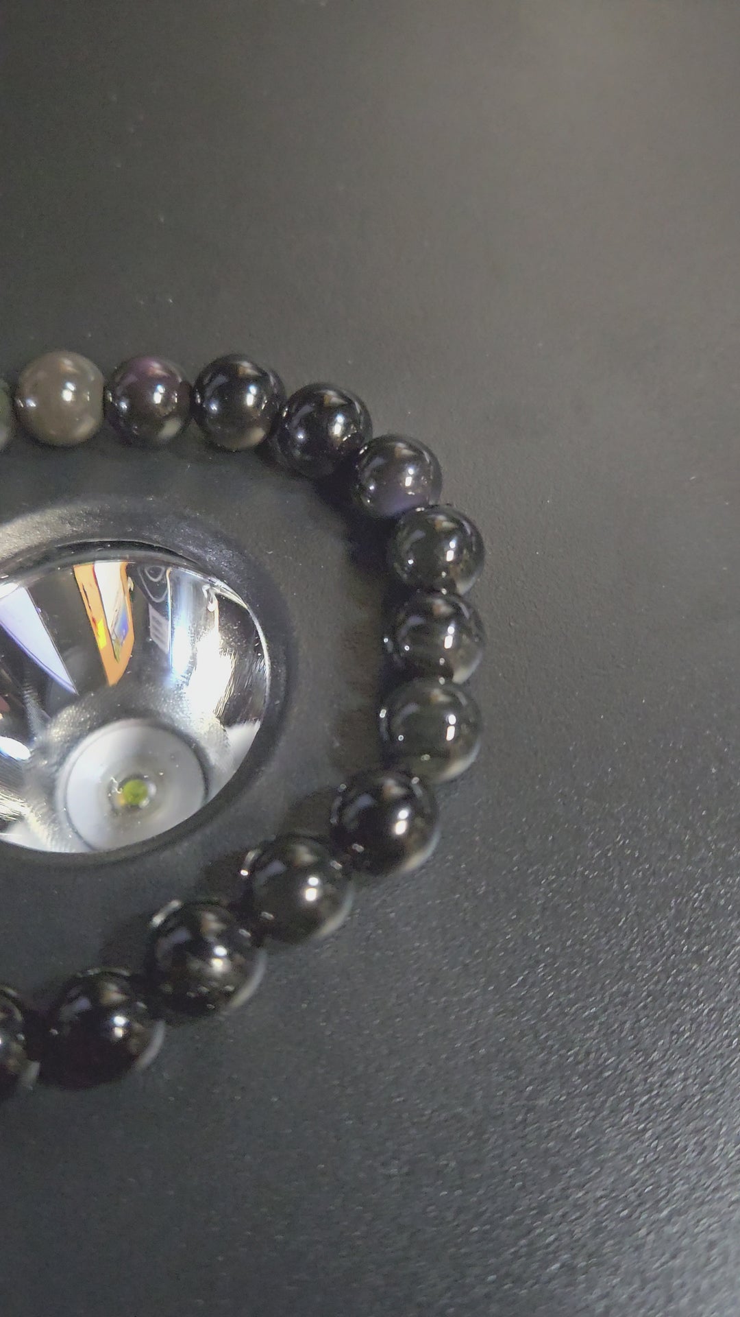 Rainbow Obsidian Beaded Bracelet