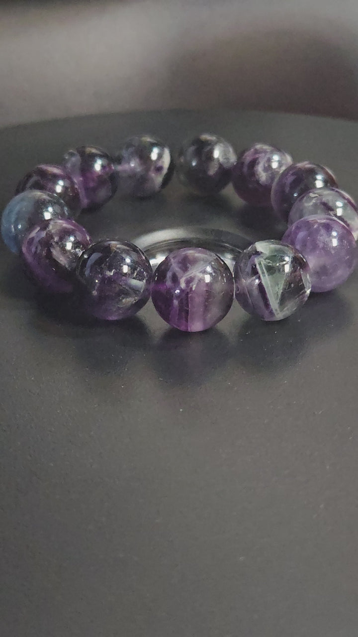 Candy Fluorite Beaded Bracelet