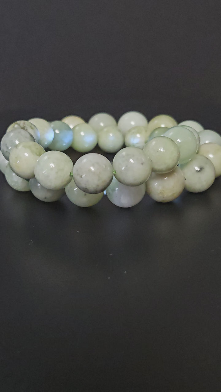 Xiuyan Jade Beaded Bracelet
