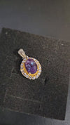 Alexandrite Halo Pendant
