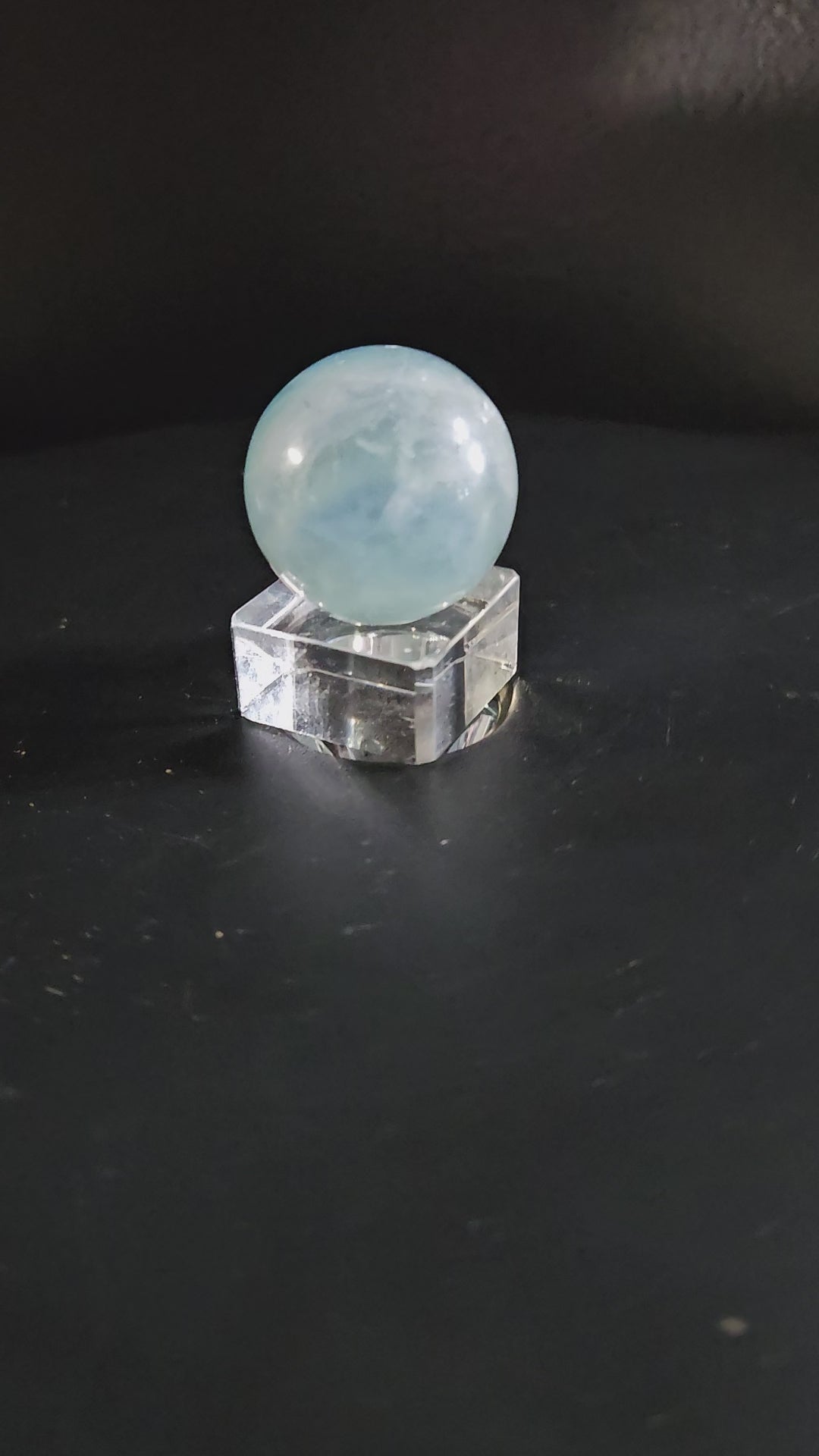Blue Fluorite Sphere – 33 mm