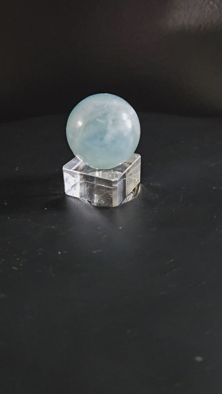 Blue Fluorite Sphere – 33 mm