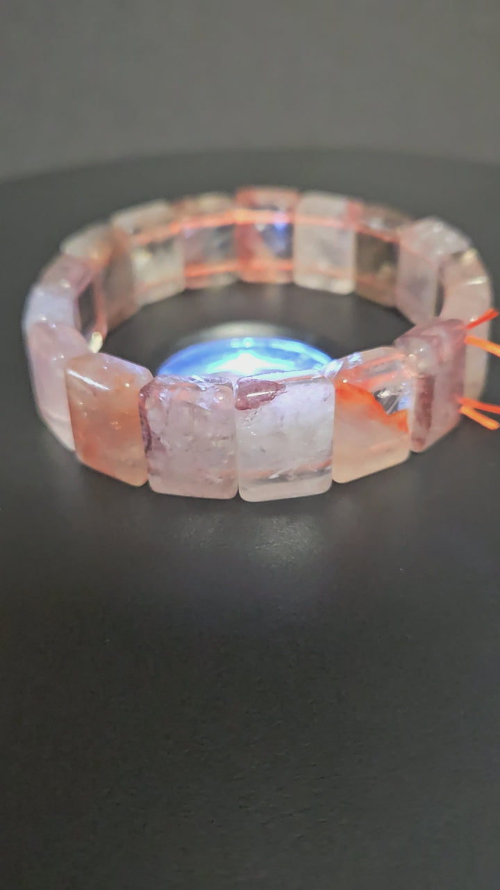 Fire Quartz Bangle Bracelet