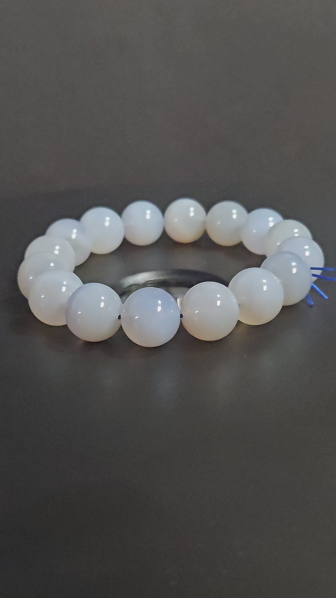 Blue Chalcedony Beaded Bracelet