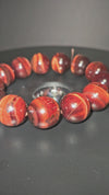 Red Tiger's Eye Beaded Bracelet