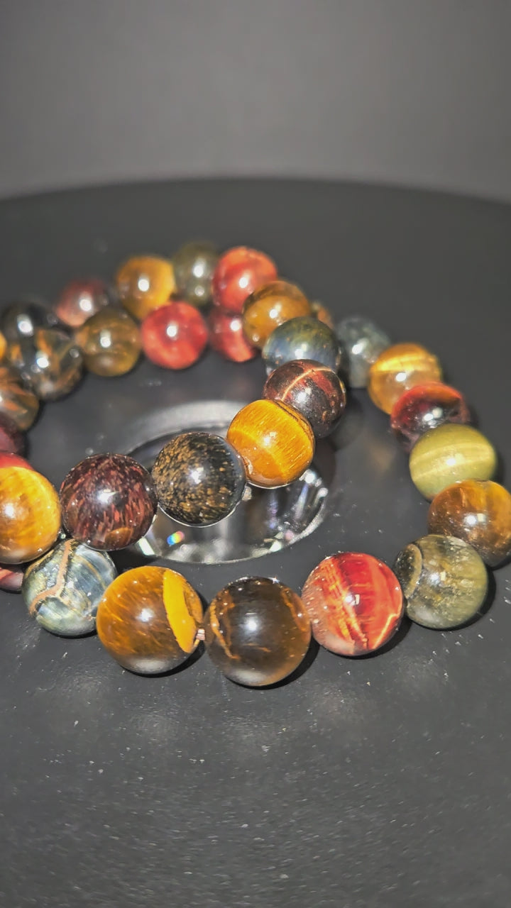 Mixed Tiger Eye Beaded Bracelet