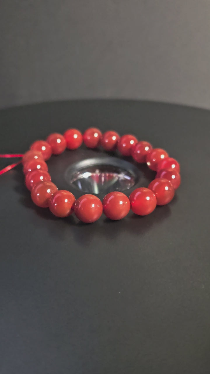Carnelian Beaded Bracelet
