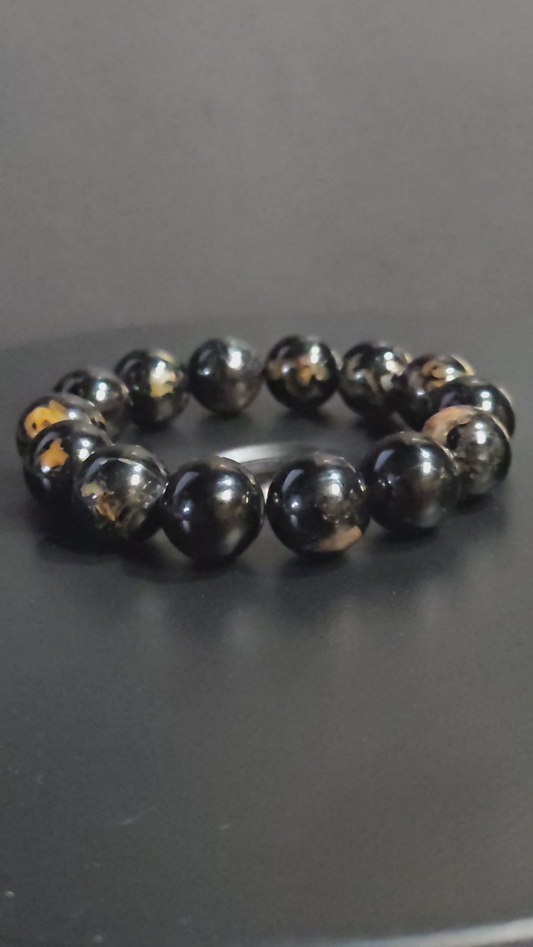 Black Tourmaline Beaded Bracelet