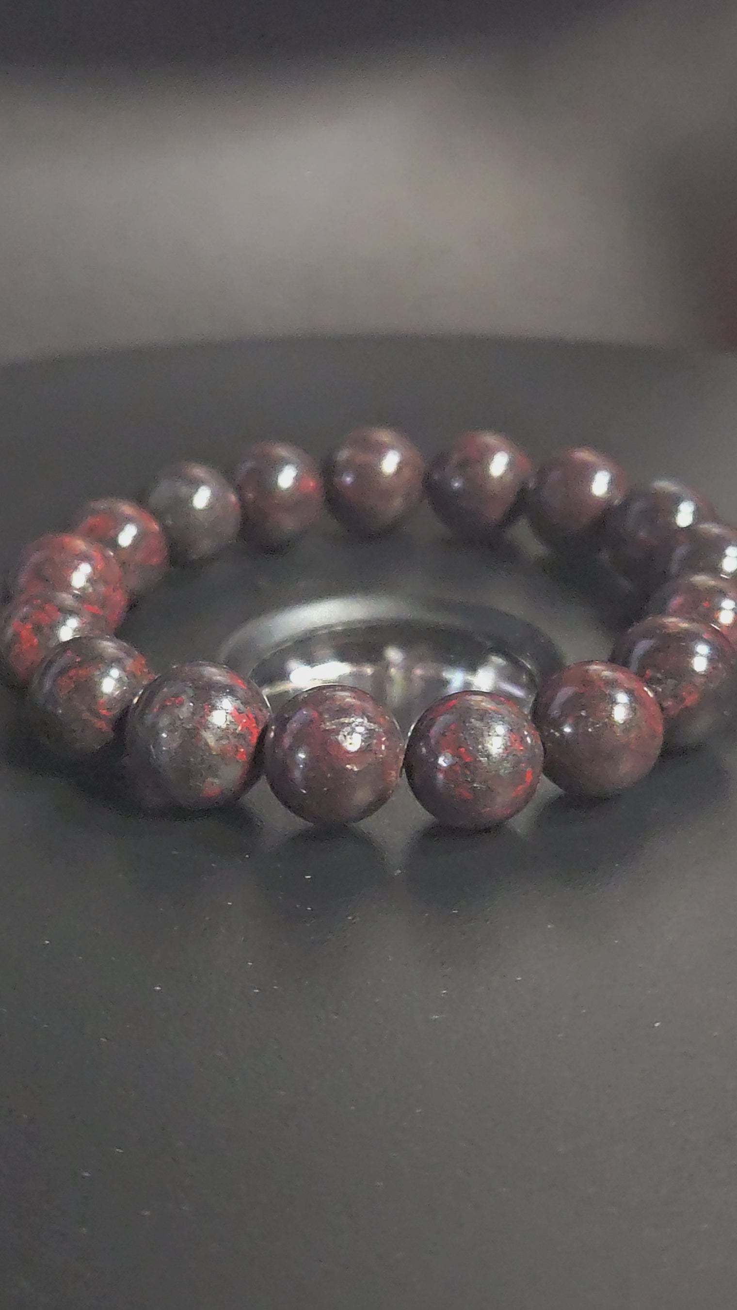 Chicken Blood Beaded Bracelet