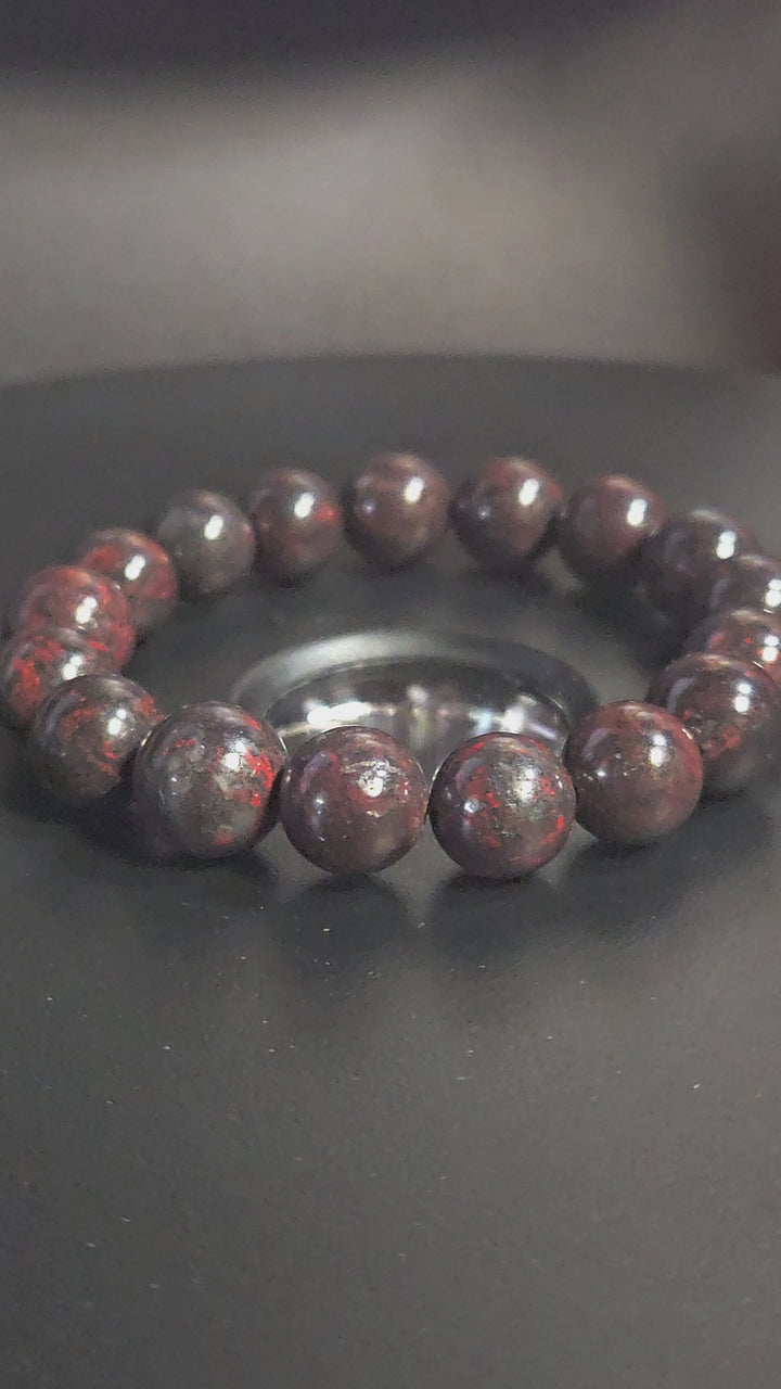 Chicken Blood Beaded Bracelet