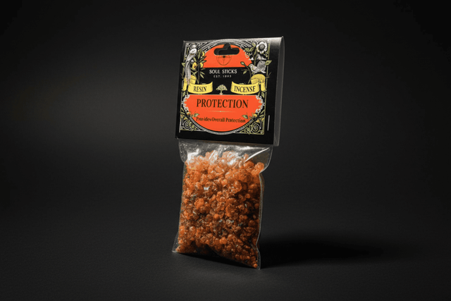 Protection resin incense package
