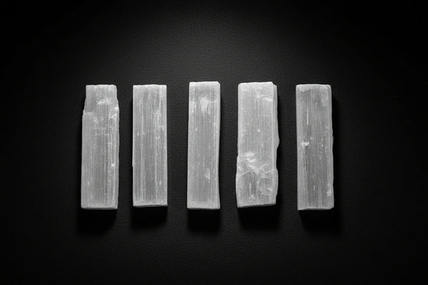 Raw Satin Spar Gypsum Wand (Selenite) 3–4 in