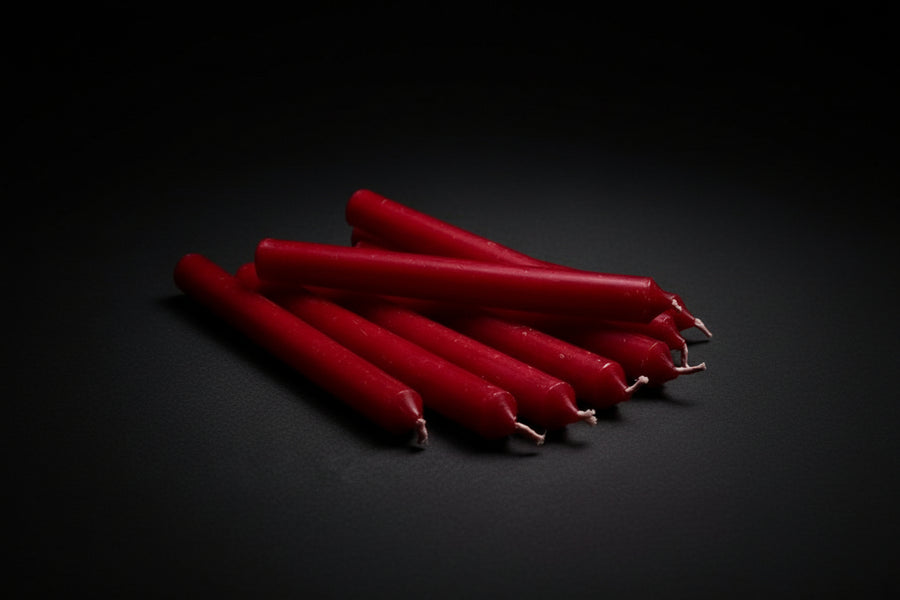Red Chime Candle – Passion & Courage Symbolism