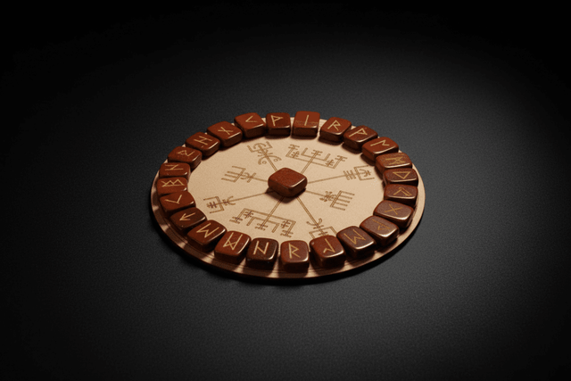 Red Jasper rune stones arranged with a matching casting board