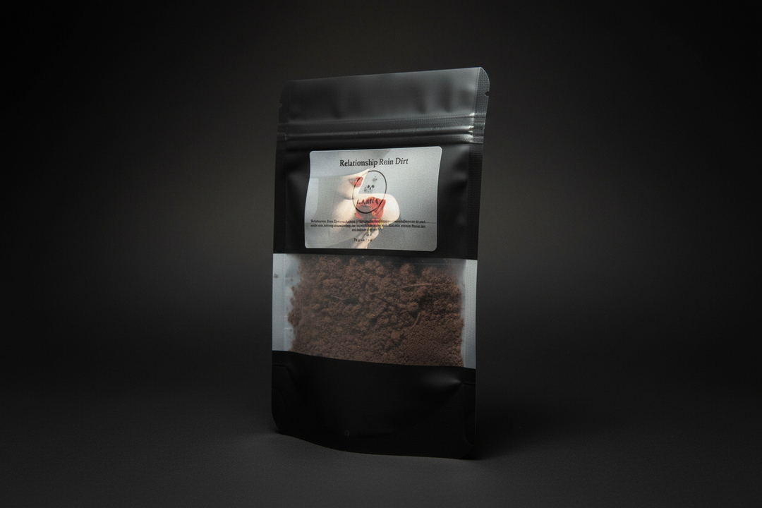 Relationship Ruin Dirt ritual earth product in a labeled package