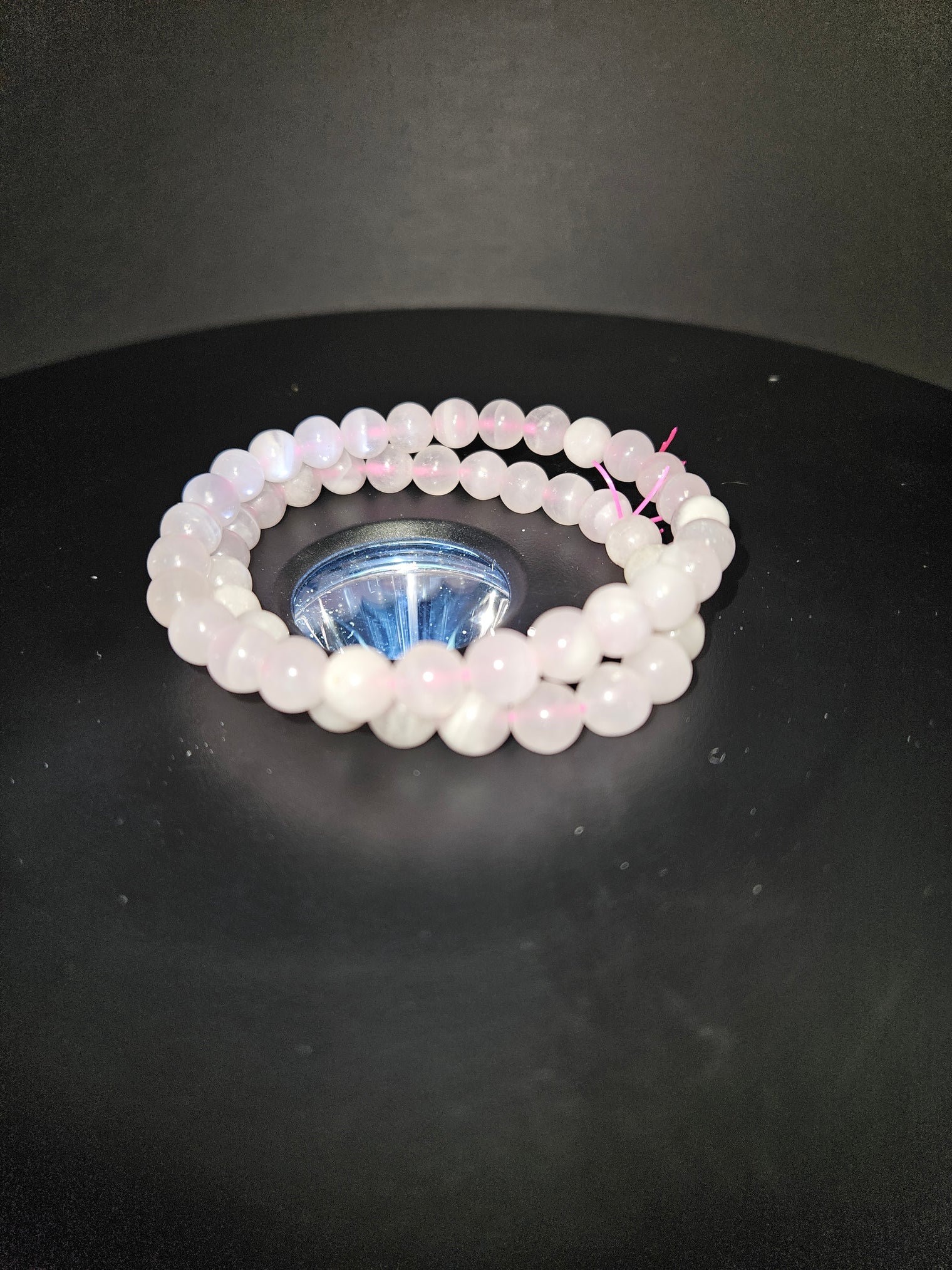 Pink Calcite Beaded Bracelet