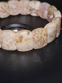 Fish Agate Bangle Bracelet
