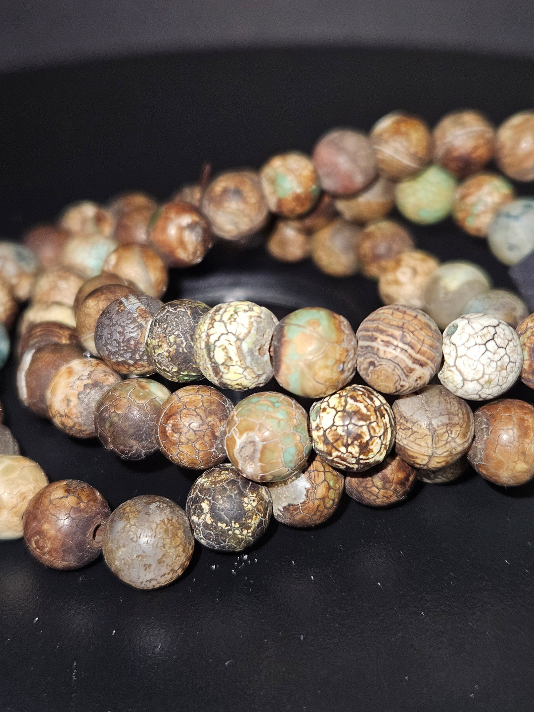 Mixed Agate beaded bracelet full view