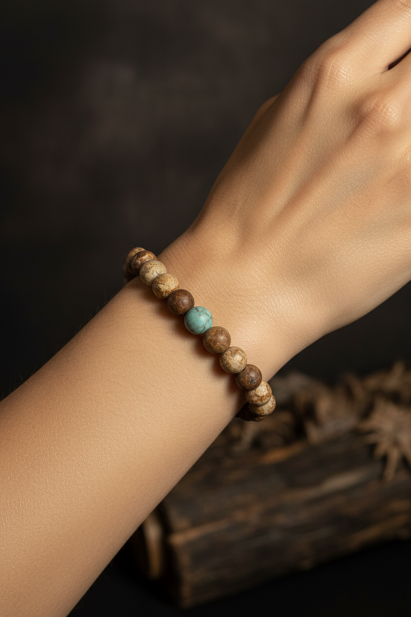Mixed Agate Beaded Bracelet