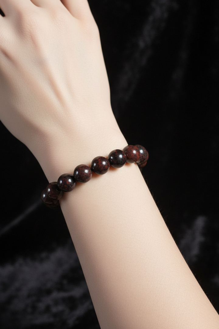 Chicken Blood Beaded Bracelet