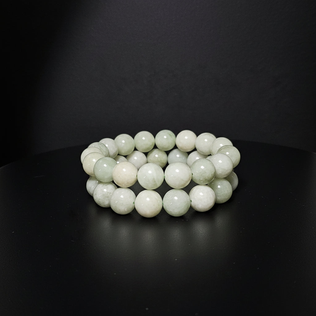 Xiuyan Jade Beaded Bracelet