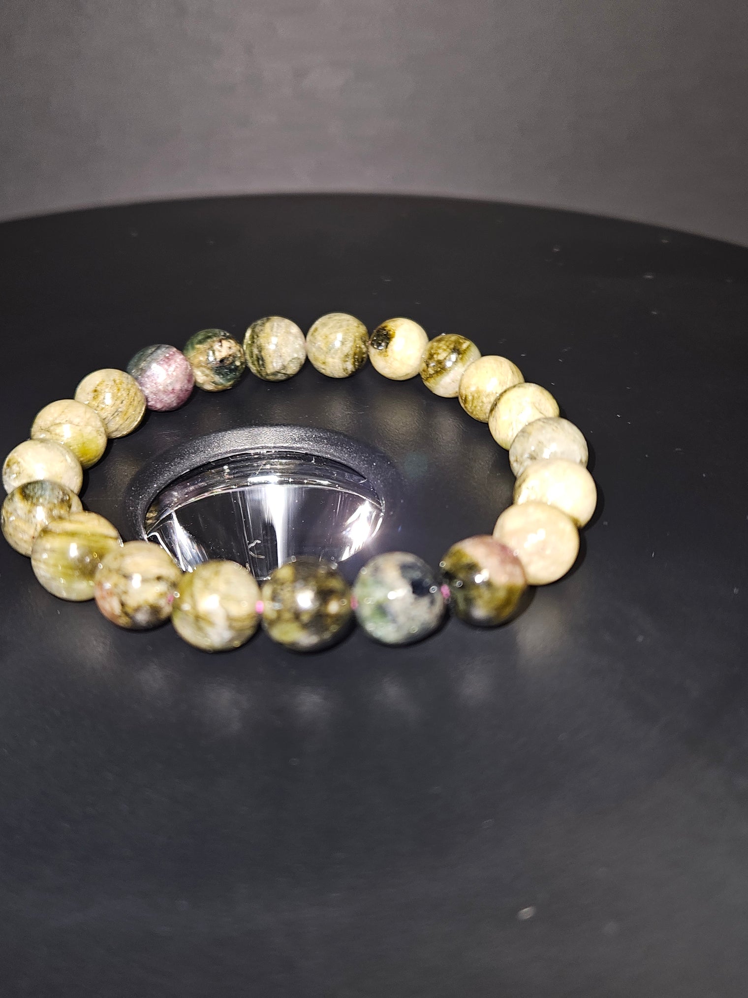 Green Tourmaline Beaded Bracelet