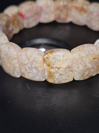 Fish Agate Bangle Bracelet