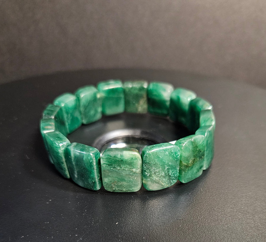 African Green Jade Bangle Bracelet