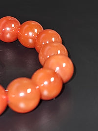 Carnelian beaded bracelet alternate view