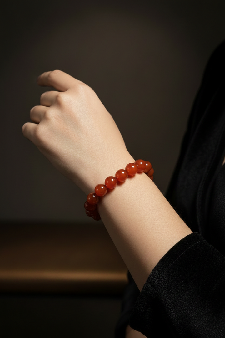 Carnelian Beaded Bracelet