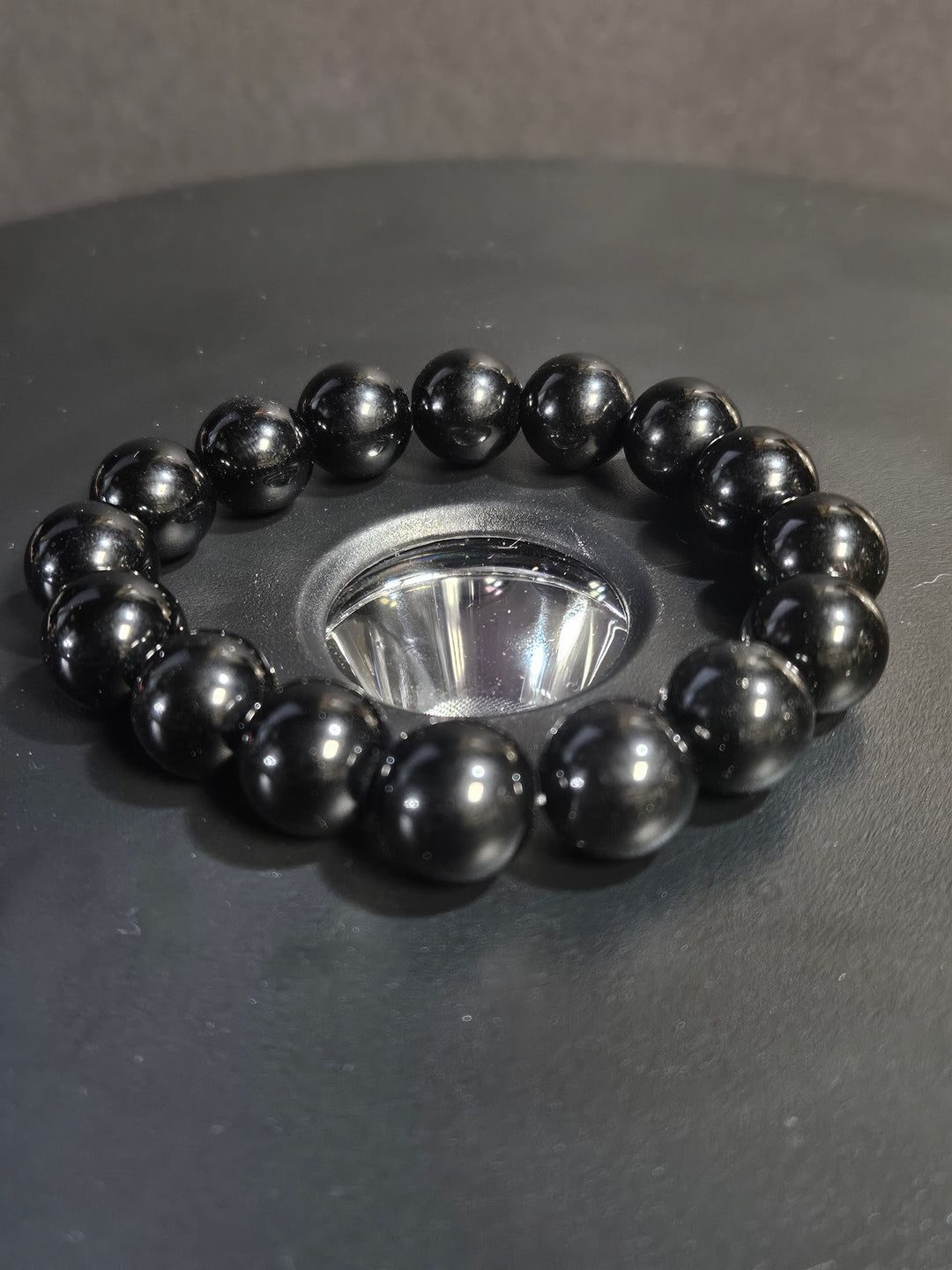 Black Obsidian Beaded Bracelet
