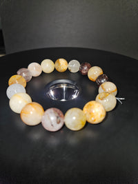 Garden & Golden Healer Quartz Beaded Bracelet