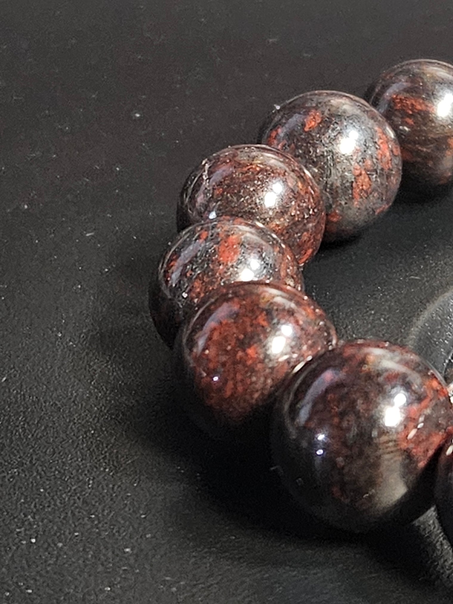 Chicken Blood Beaded Bracelet