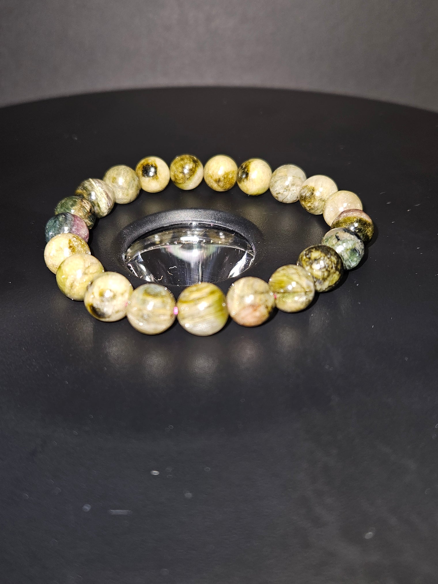 Green Tourmaline Beaded Bracelet