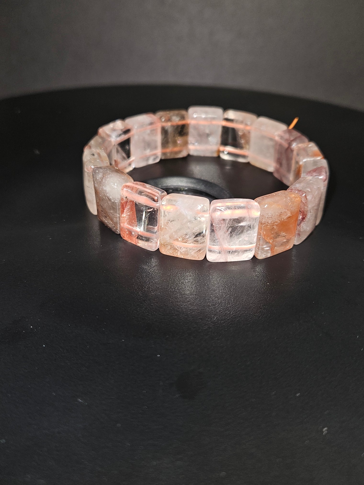 Fire Quartz Bangle Bracelet