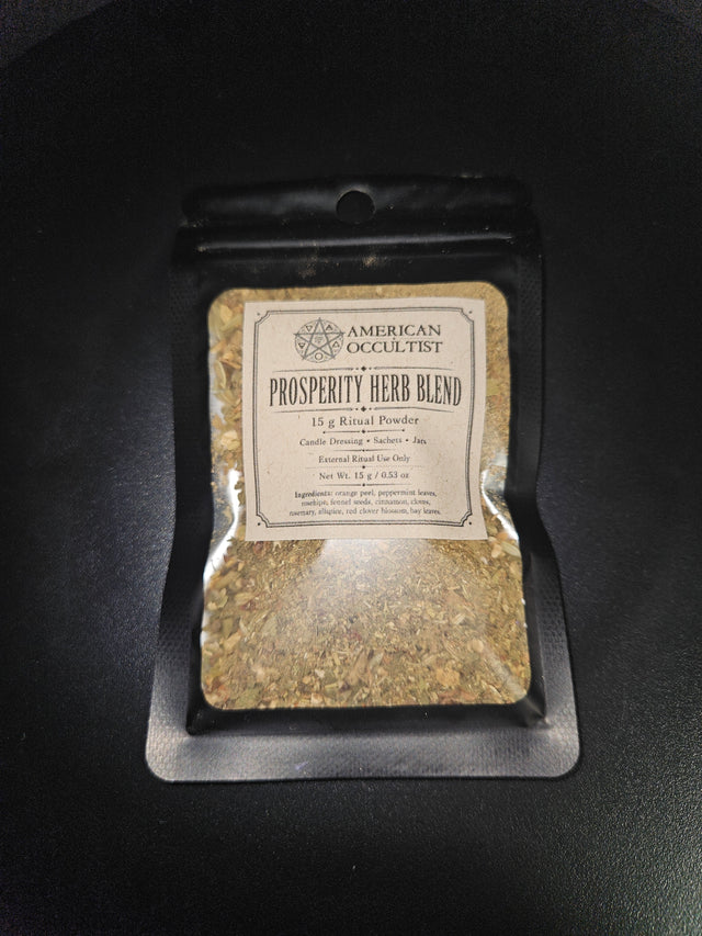 Prosperity Herb Blend ritual powder package