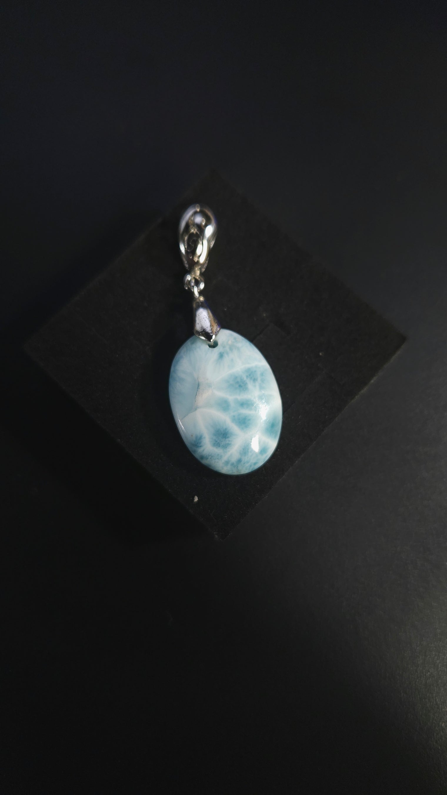 Oval Larimar Pendant