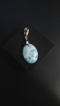 Oval Larimar Pendant