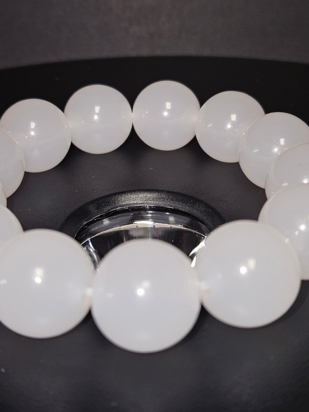 Chameleon Quartz beaded bracelet bead detail