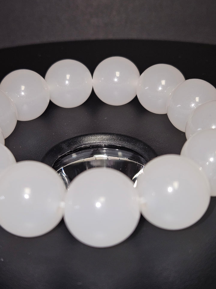 Chameleon Quartz beaded bracelet bead detail