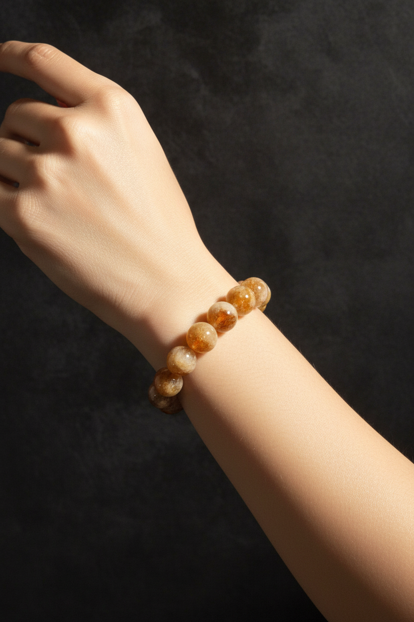 Citrine Beaded Bracelet