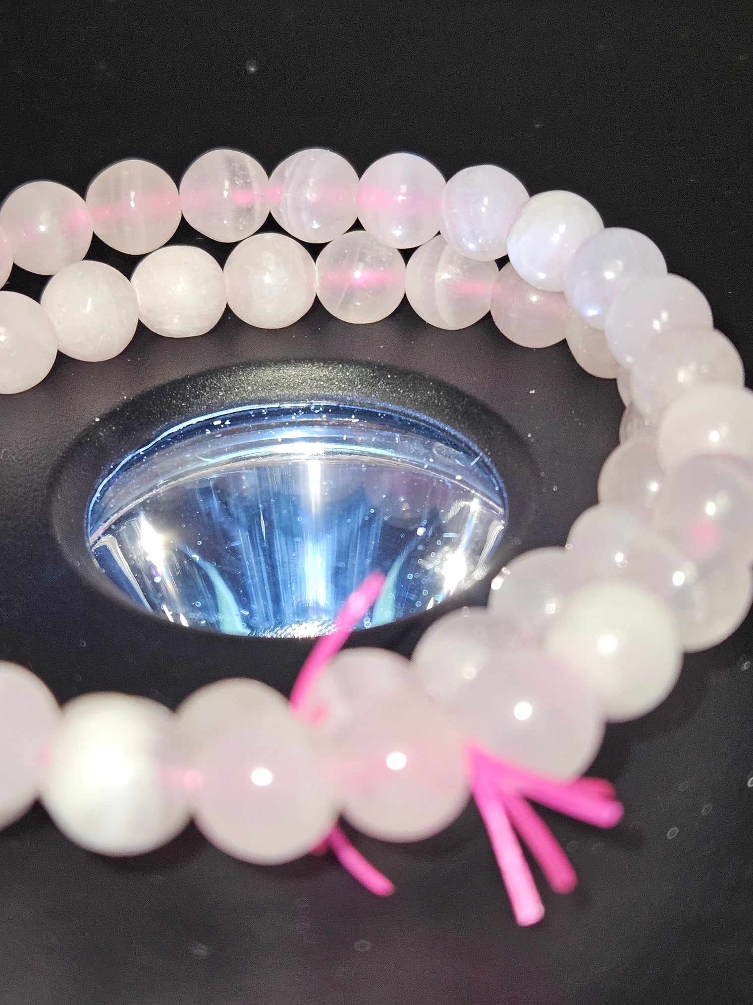 Pink Calcite Beaded Bracelet