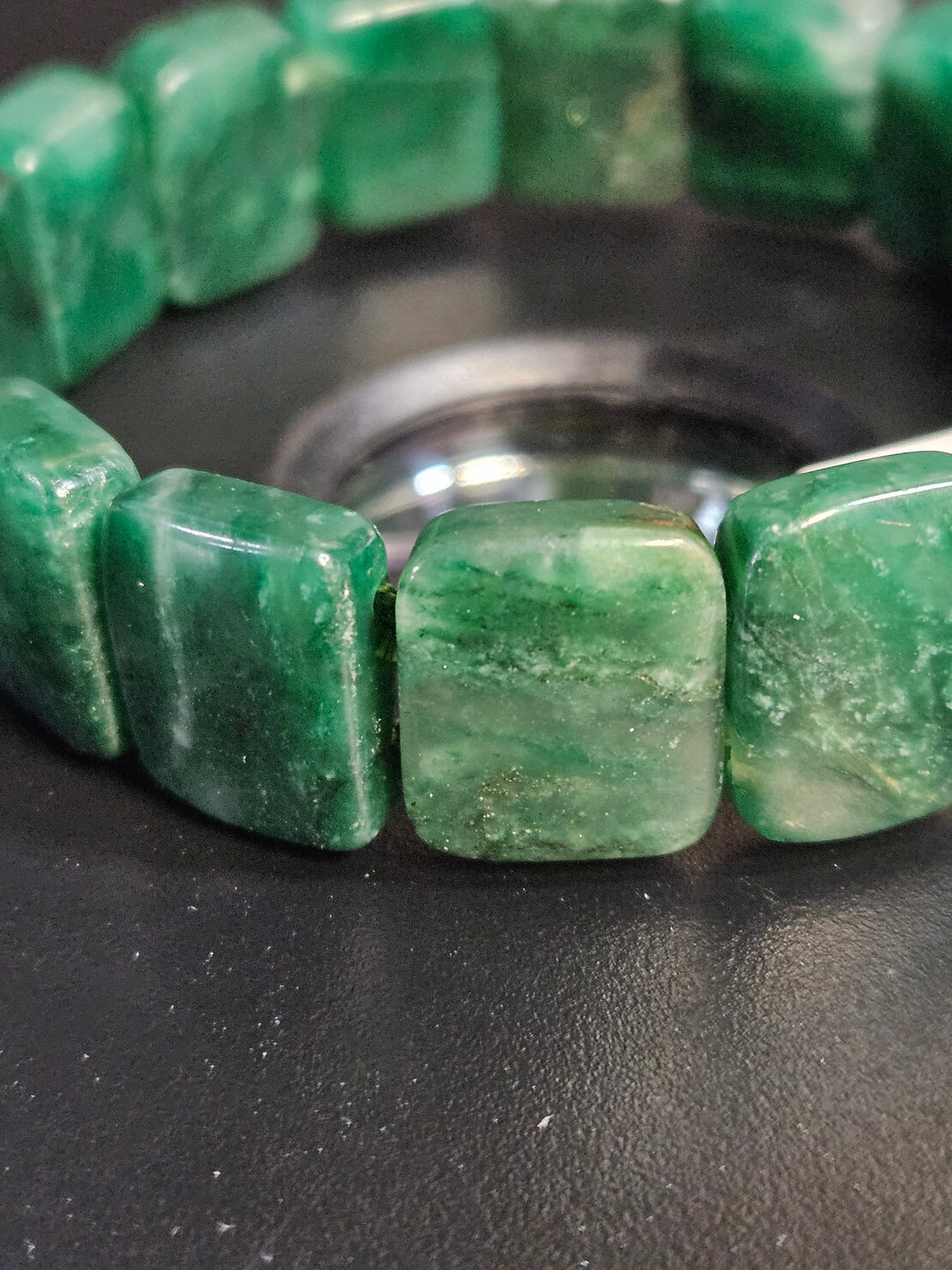 African Green Jade Bangle Bracelet